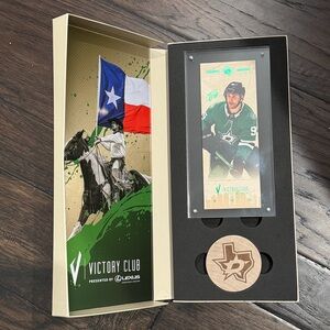 Dallas stars Mikko Rantanen 2025-2026 commemorative ticket and bottle opener